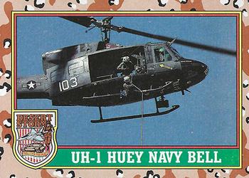 1991 Topps Desert Storm #13 UH-1 Huey Navy Bell Front