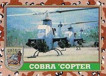 1991 Topps Desert Storm #16 Cobra 'Copter Front