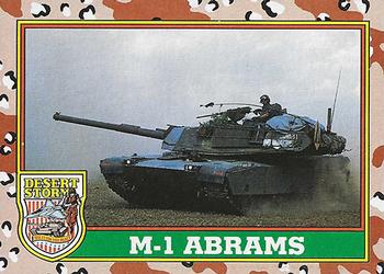 1991 Topps Desert Storm #43 M-1 Abrams Front