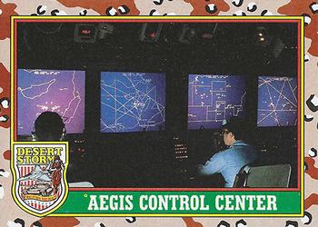 1991 Topps Desert Storm #67 Aegis Control Center Front