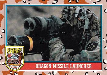 1991 Topps Desert Storm #105 Dragon Missile Launcher Front