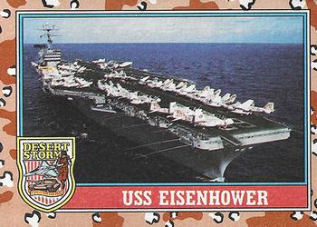 1991 Topps Desert Storm #120 USS Eisenhower Front
