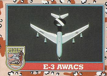 1991 Topps Desert Storm #139 E-3 AWACS Front
