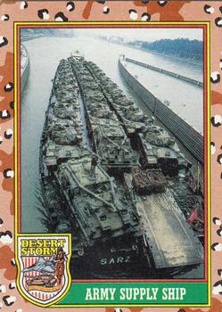 1991 Topps Desert Storm #54 Army Supply Ship Front