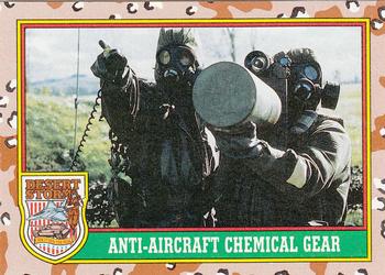 1991 Topps Desert Storm #71 Anti-Aircraft Chemical Gear Front