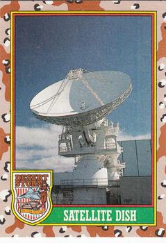 1991 Topps Desert Storm #72 Satellite Dish Front