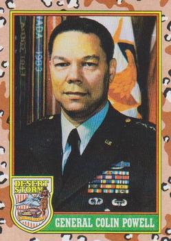 1991 Topps Desert Storm #2 General Colin Powell Front