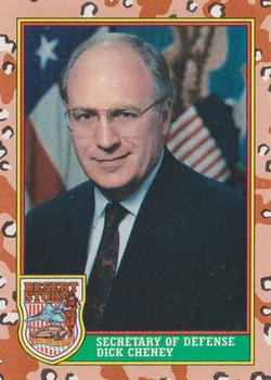 1991 Topps Desert Storm #3 Dick Cheney Front