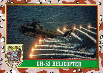 1991 Topps Desert Storm #9 CH-53 Helicopter Front