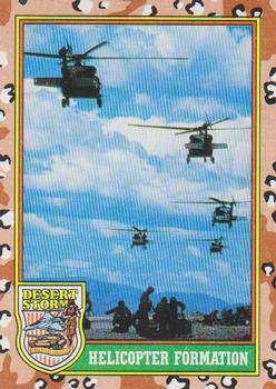 1991 Topps Desert Storm #15 Helicopter Formation Front