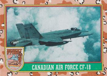 1991 Topps Desert Storm #17 Canadian Air Force CF-18 Front