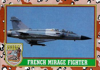 1991 Topps Desert Storm #18 French Mirage Fighter Front