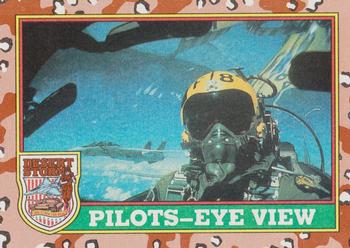 1991 Topps Desert Storm #24 Pilots-Eye View Front