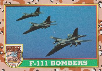 1991 Topps Desert Storm #36 F-111 Bombers Front