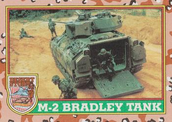1991 Topps Desert Storm #38 M-2 Bradley Tank Front