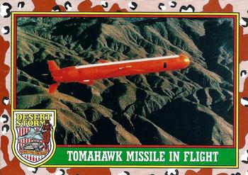 1991 Topps Desert Storm #47 Tomahawk Missile in Flight Front