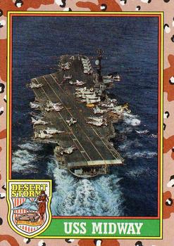 1991 Topps Desert Storm #56 USS Midway Front