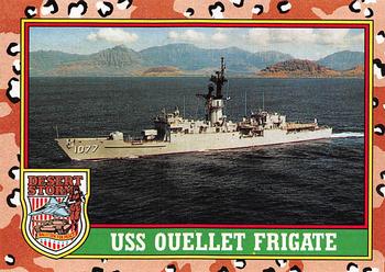 1991 Topps Desert Storm #61 USS Ouellet Frigate Front