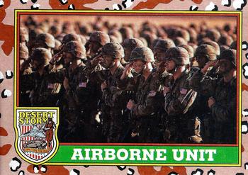 1991 Topps Desert Storm #68 Airborne Unit Front