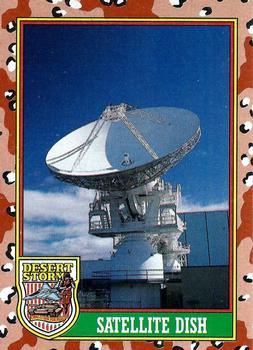 1991 Topps Desert Storm #72 Satellite Dish Front
