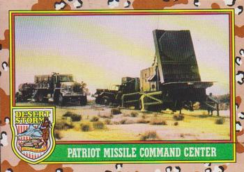 1991 Topps Desert Storm #77 Patriot Missile Command Center Front