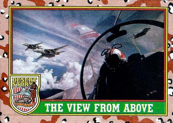 1991 Topps Desert Storm #81 The View from Above Front