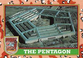 1991 Topps Desert Storm #87 The Pentagon Front