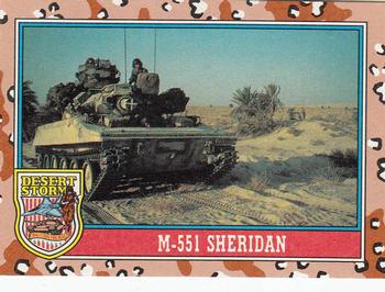 1991 Topps Desert Storm #92 M-551 Sheridan Front