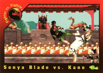 1994 Classic Mortal Kombat Series 1 #12 Sonya Blade vs. Kano Front
