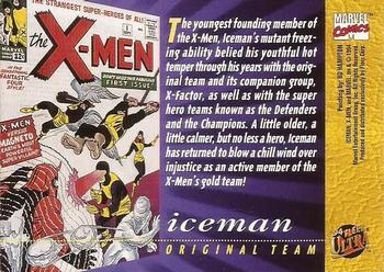 1994 Ultra X-Men #98 Iceman Back