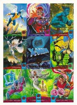 1994 Ultra X-Men #NNO Mini 9-card Panel Front
