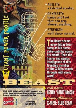 1994 Ultra X-Men #3 Beast Back