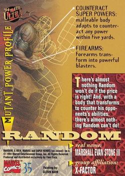 1994 Ultra X-Men #35 Random Back