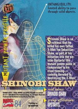 1994 Ultra X-Men #84 Shinobi Shaw Back