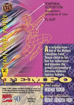 1994 Ultra X-Men #90 Tempo Back