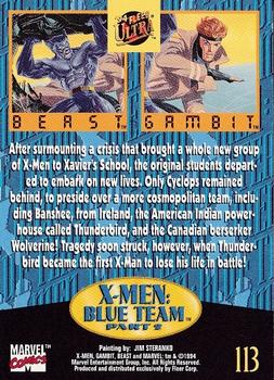 1994 Ultra X-Men #113 Beast / Gambit Back