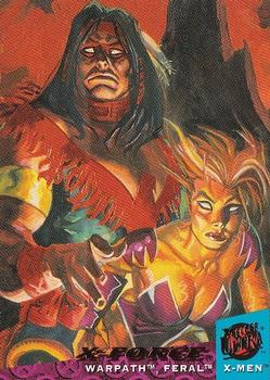 1994 Ultra X-Men #115 Warpath, Feral Front