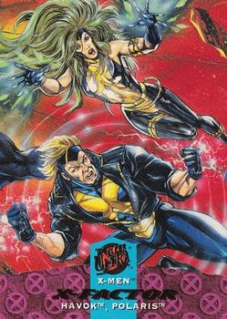 1994 Ultra X-Men #119 Havok, Polaris Front