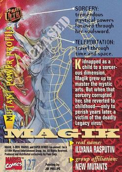 1994 Ultra X-Men #127 Magik Back