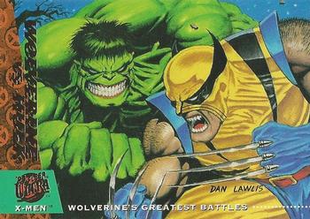 1994 Ultra X-Men #140 Wolverine vs. Hulk Front