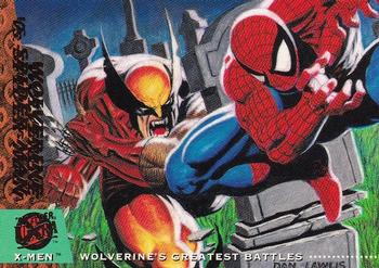 1994 Ultra X-Men #142 Wolverine vs. Spider-Man Front