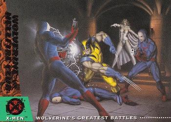 1994 Ultra X-Men #144 Wolverine vs. Hellfire Club Front