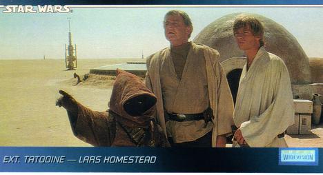 1995 Topps Widevision Star Wars #16 Ext. Tatooine - Lars Homestead Front