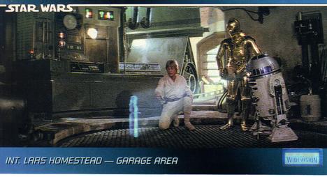 1995 Topps Widevision Star Wars #17 Int. Lars Homestead - Garage Area Front