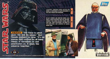 1995 Topps Widevision Star Wars #28 Int. Kenobi's Dwelling Back