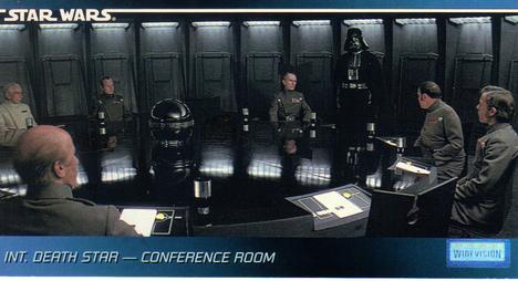 1995 Topps Widevision Star Wars #31 Int. Death Star - Conference Room Front