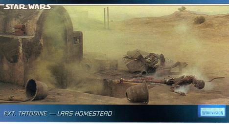 1995 Topps Widevision Star Wars #34 Ext. Tatooine - Lars Homestead Front