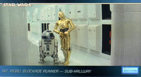 1995 Topps Widevision Star Wars #4 Int. Rebel Blockade Runner - Sub-Hallway Front
