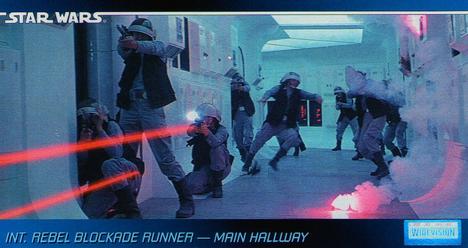 1995 Topps Widevision Star Wars #6 Int. Rebel Blockade Runner - Main Hallway Front