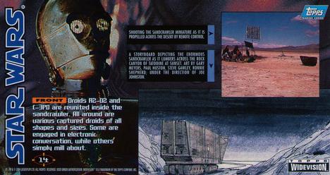 1995 Topps Widevision Star Wars #14 Int. Sandcrawler Back